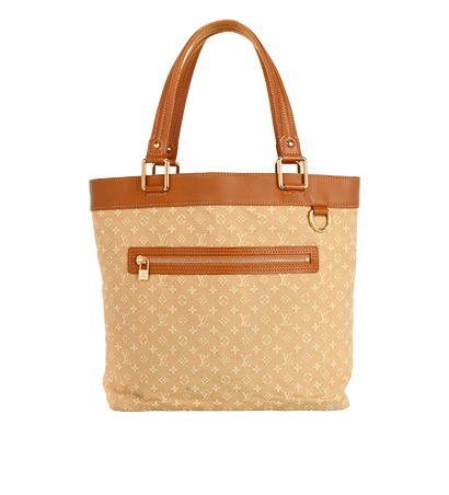Lucille GM Mini Lin, &pound;430, Handbags, Beige/Brown, Canvas, Front view